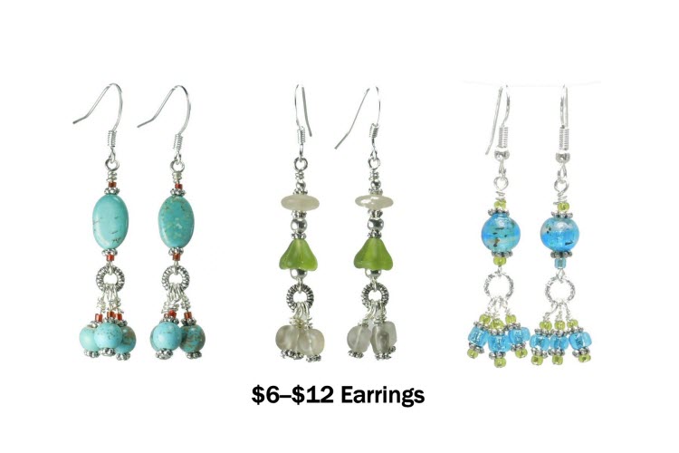 Earrings $6 - $12